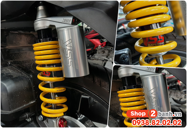 Tư vấn lên phuộc yss g-sport cho yamaha fazzio 125 nhún có êm không - 2