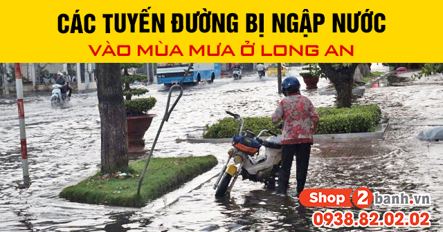 Các tuyến đường bị ngập nước vào mùa mưa ở long an - 1