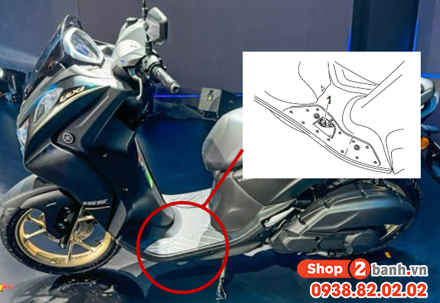 Bình nước mát xe lexi 155 nằm ở đâu châm nước làm mát chỗ nào - 2