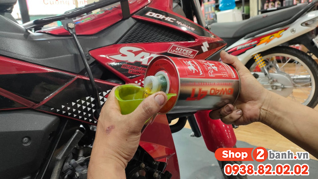 Hướng dẫn cách tắt đèn báo nhớt oil change trên xe satria - 3