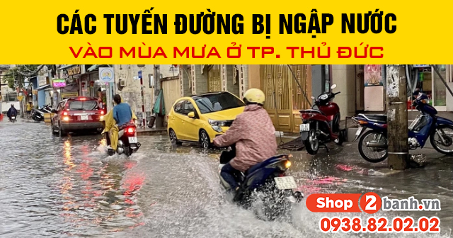 Các tuyến đường bị ngập nước vào mùa mưa ở tp thủ đức - 1