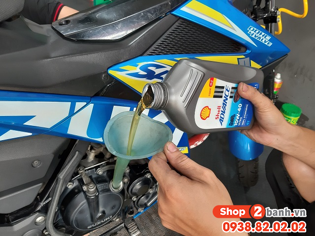 Hướng dẫn cách tắt đèn báo nhớt oil change trên xe raider - 3