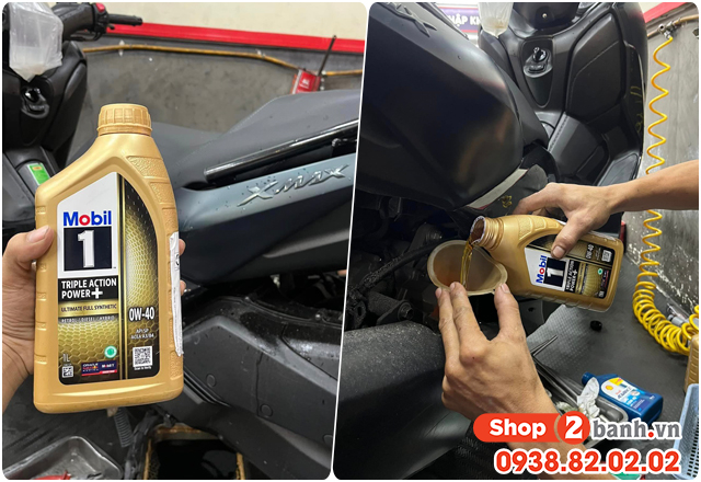 Xe tay ga xmax 300 đi bao lâu thì nên thay nhớt - 5