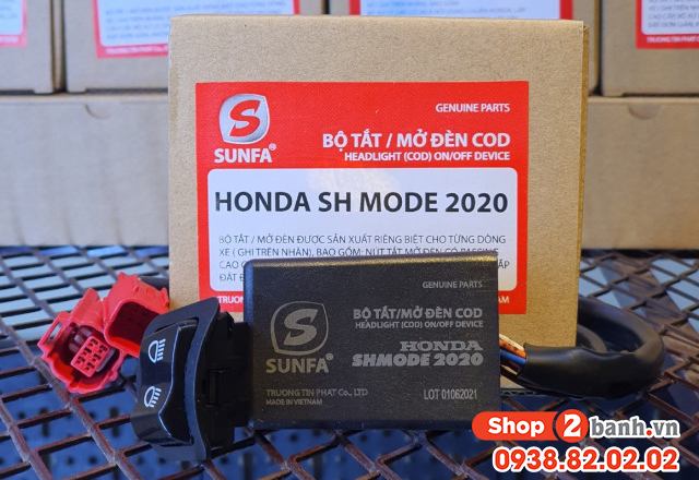 Tại cần thơ chỗ nào gắn công tắc tắt đèn xe sh mode mới 2025 - 3