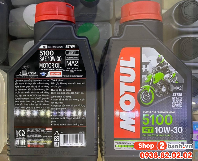 Honda future led thay nhớt motul 5100 10w30 đi phố có tốt không - 2