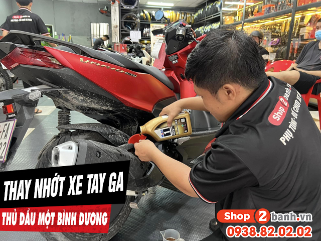 Thay nhớt xe tay ga chỗ nào uy tín ở thủ dầu một bình dương - 1