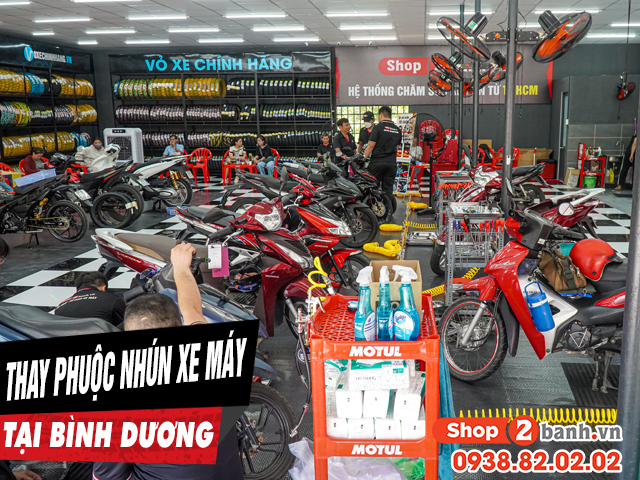 Thay phuộc nhún xe máy ở đâu tại bình dương uy tín chất lượng - 1