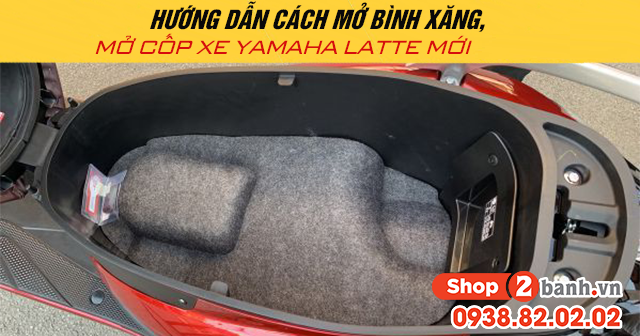 Hướng dẫn cách mở bình xăng mở cốp xe yamaha latte mới 2025 - 1
