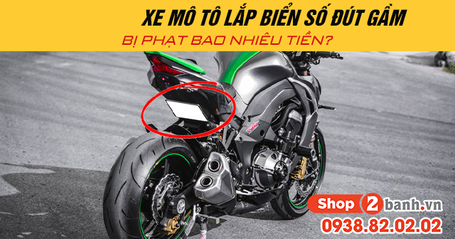 Năm 2025 xe mô tô lắp biển số đút gầm bị phạt bao nhiêu tiền - 1