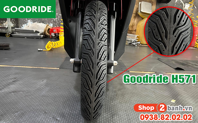 Vỏ goodride h571 cho xe vario có bám đường tốt không - 3