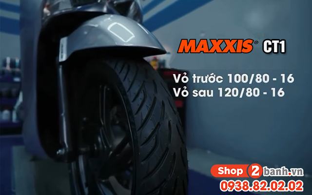 Xe honda sh 160i-125i thay vỏ maxxis ct1 bám đường tốt không - 1