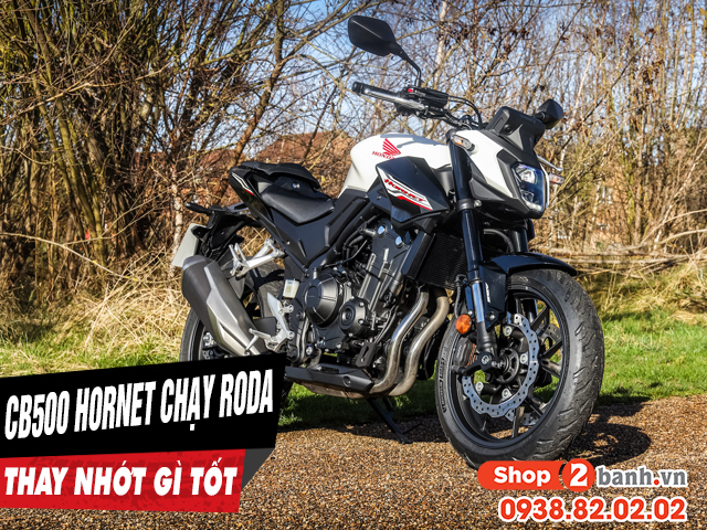 Xe mô tô honda cb500 hornet chạy roda thì thay nhớt máy như thế nào - 1