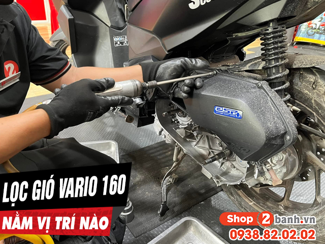 Lọc gió xe vario 160 nằm ở đâu bao lâu thì nên thay mới - 1