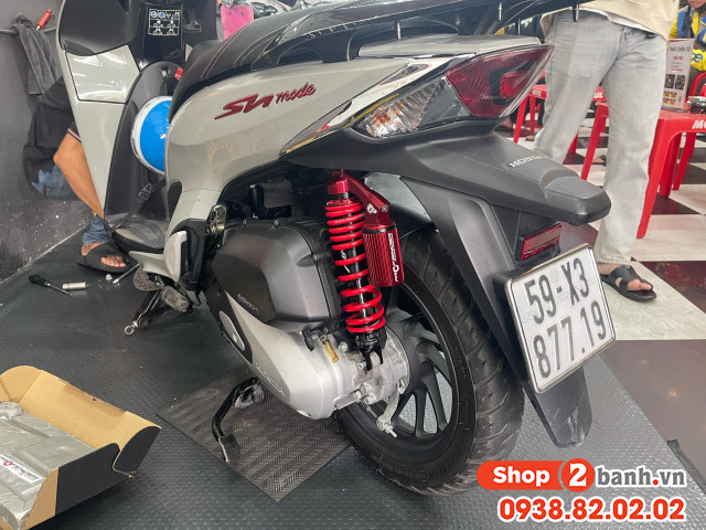 Phuộc sau xe sh mode cứng giảm xóc kém phải làm sao - 3