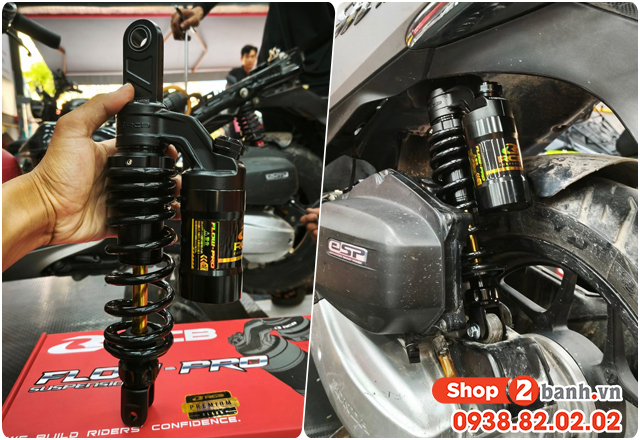 Phuộc sau xe sh mode cứng giảm xóc kém phải làm sao - 6