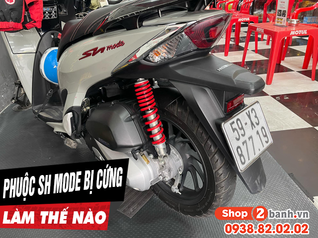 Phuộc sau xe sh mode cứng giảm xóc kém phải làm sao - 1