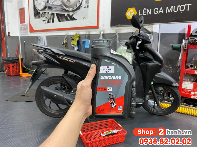 Giá thay dầu xe máy honda vision bao nhiêu tiền - 9