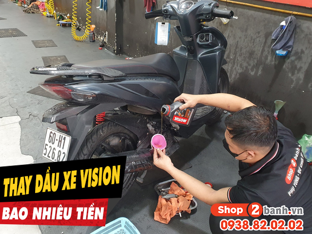 Giá thay dầu xe máy honda vision bao nhiêu tiền - 1