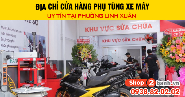 Địa chỉ cửa hàng phụ tùng xe máy uy tín tại phường linh xuân - 1