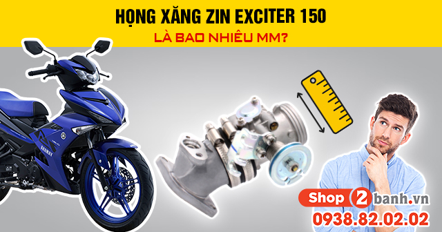 Họng xăng zin exciter 150 là bao nhiêu mm - 1
