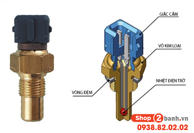 Cảm biến nhiệt độ nước làm mát là gì nằm ở đâu trên xe máy - 2