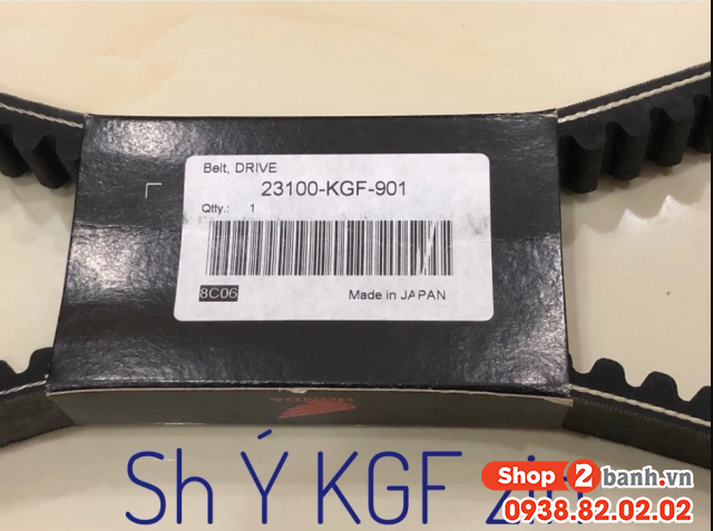 Dây curoa zin honda sh ý kgf 125 2008 - 2012 - 2