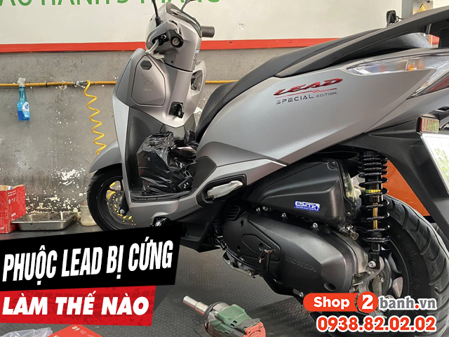 Phuộc sau xe lead 125 4val cứng giảm xóc kém phải làm sao - 1