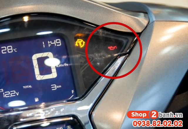 Đèn báo nhiệt độ nước làm mát xe sh350i bật sáng màu đỏ là do đâu - 1