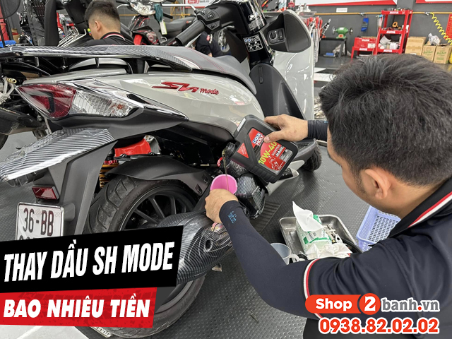 Giá thay dầu xe máy honda sh mode bao nhiêu tiền - 1