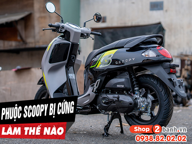 Phuộc sau xe honda scoopy cứng giảm xóc kém phải làm sao - 1