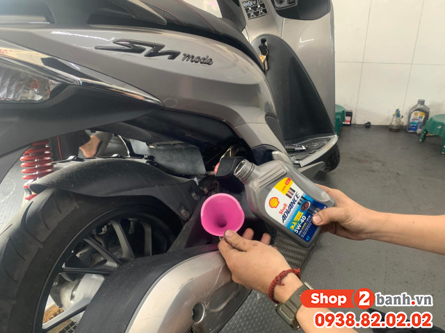 Giá thay dầu xe máy honda sh mode bao nhiêu tiền - 5