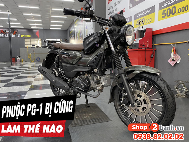 Phuộc sau xe yamaha pg-1 bị cứng ít nhún phải làm sao - 1