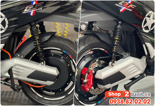 Thay phuộc sau x1r daytona cho xe điện bf nhún có êm không - 3