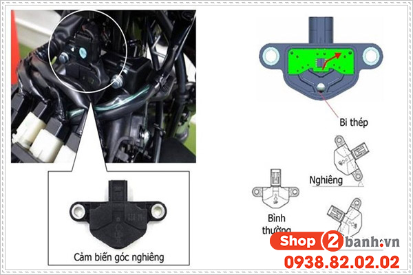 Dấu hiệu nhận biết cảm biến góc nghiêng xe máy bị hư hỏng - 3