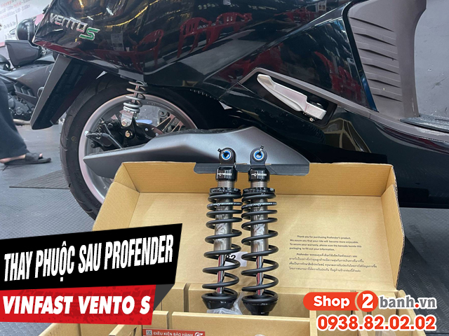 Phuộc profender cho xe điện vento s loại nào nhún êm nhất - 1