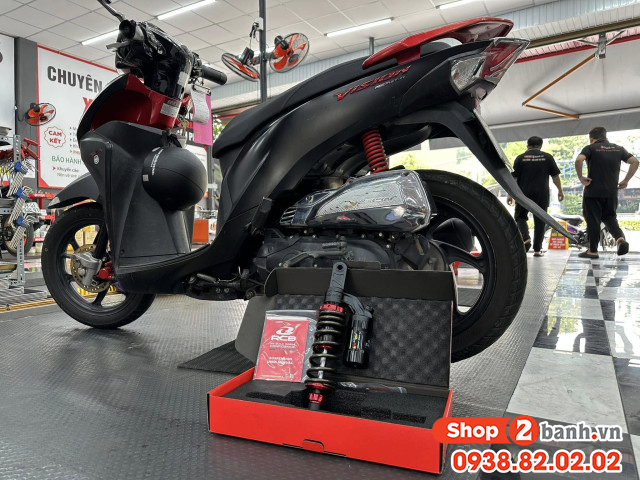 Phuộc sau xe vision cứng giảm xóc kém phải làm sao - 2