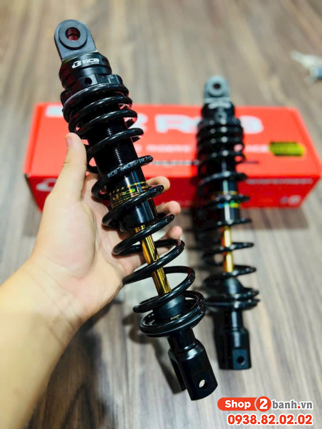 Phuộc rcb c2 đen ty vàng cho honda air blade chính hãng - 4