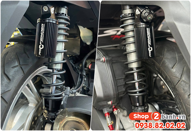 Phuộc sau xe sh 160i cứng giảm xóc kém phải làm sao - 3