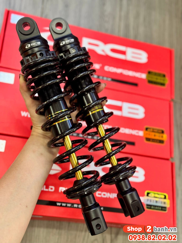 Phuộc rcb c2 đen ty vàng cho honda air blade chính hãng - 2