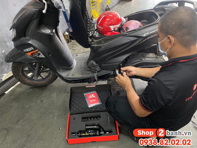 Phuộc sau xe freego bị cứng ít nhún phải làm sao - 2