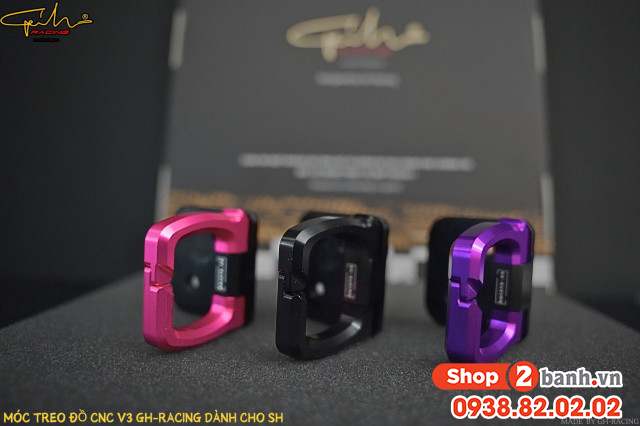 Móc treo đồ gh racing v3 cho honda sh - 1