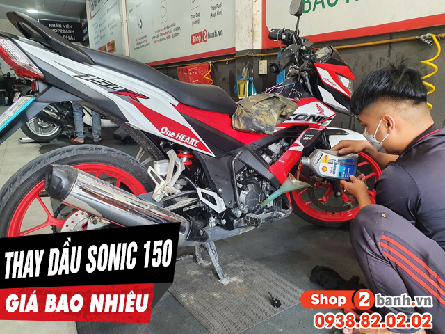 Giá thay dầu xe máy honda sonic 150 bao nhiêu tiền - 1