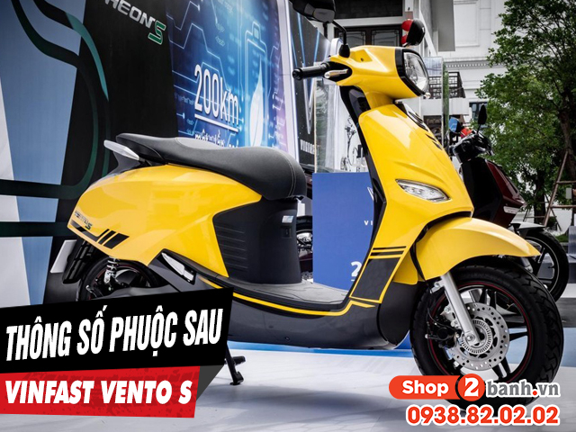 Thông số phuộc sau xe điện vento s cao bao nhiêu - 1