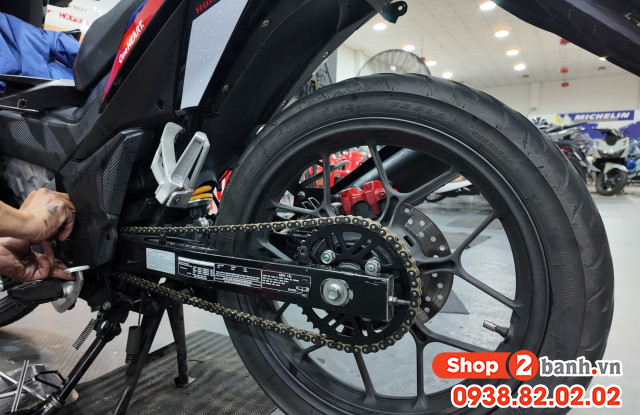 Bộ nhông sên dĩa pro-bike tán đúc vàng đen cho winner 44t 428hs - 6