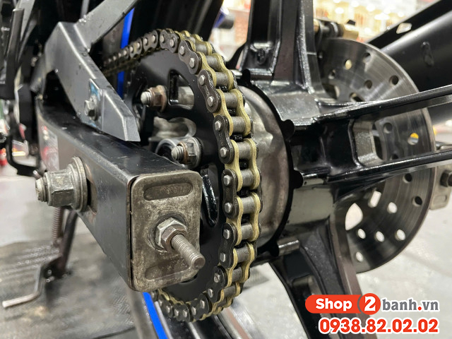 Bộ nhông sên dĩa pro-bike tán đúc vàng đen cho exciter 150 42t 428hs - 5