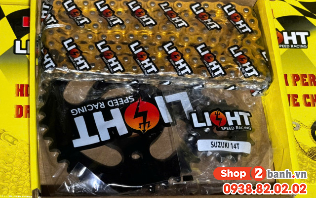 Bộ nhông sên dĩa light cho satria raider - 2