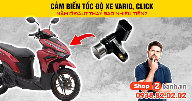 Cảm biến tốc độ xe vario click nằm ở đâu thay bao nhiêu tiền - 1