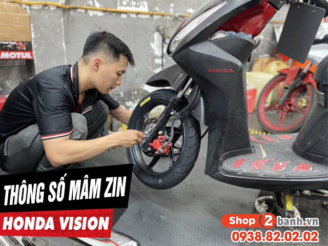 Thông số mâm zin vision 2025 là bao nhiêu inch - 1