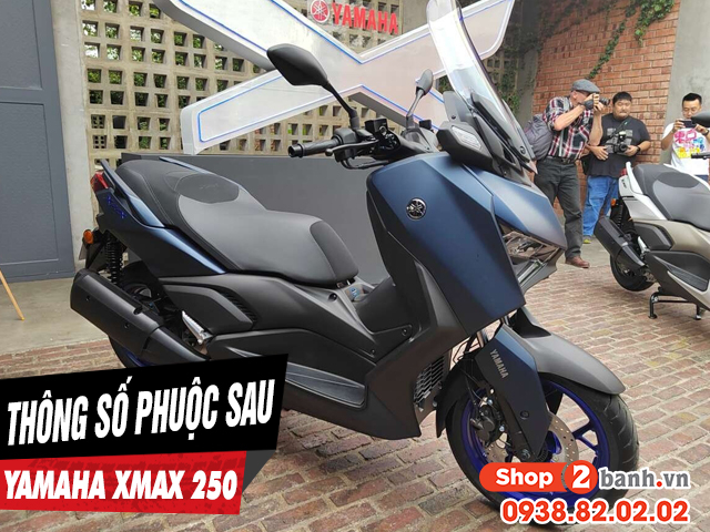 Thông số phuộc sau yamaha xmax 250 cao bao nhiêu mm - 1