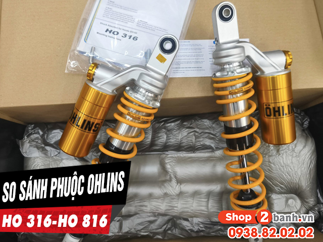 Phuộc ohlins ho 316 và ho 816 cho sh việt nam có gì khác biệt - 1